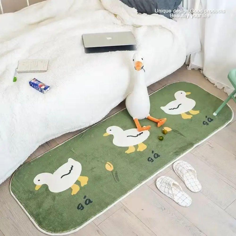 Cartoon Niedlicher Kaschmirähnlicher Teppich für Mädchenzimmerdeko Bettvorleger für Kinderzimmer Langer Weicher Bodenteppich