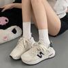 Hong Kong Style Versatile Explosion Thick-soled Super Fire Little White Shoes Women's 2025 New Summer Light Casual Breathable Sports Shoes