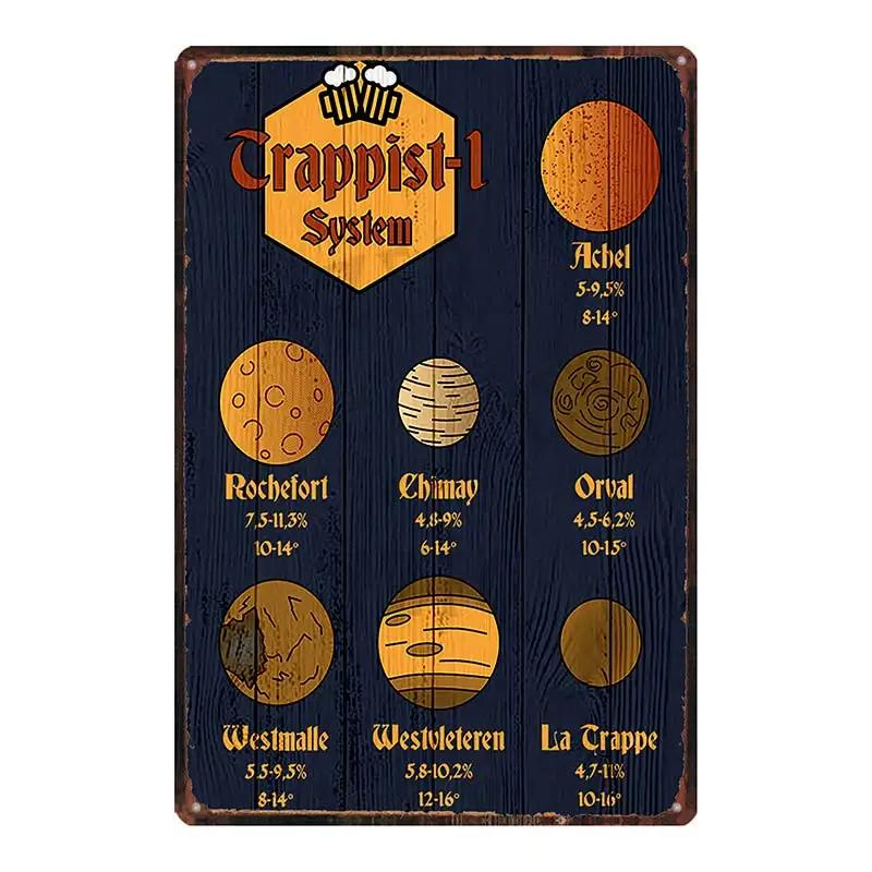 Belgian Beer VintageBrugse Zot La Trappe Metal Tin Sign Plates For Wall Bar Pub Art Kitchen Coffee Home Decor 30X20CM DU-8282A