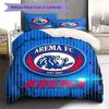 Arema FC Muster Bettwäsche-Set Bettbezug Kissenbezug Heimdeko Geschenk (1 Bettbezug + 2 Kissenbezüge, ohne Füllung)