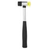 Steel Handle 25mm Hammer Head Multi Functional Hand Tool Double Face Rubber Hammer