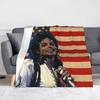 J-Jacksons Sänger MJ Decke Fleece Überwurfdecken Bettwäsche Sofa Tragbar Leichtgewichtig Tagesdecken