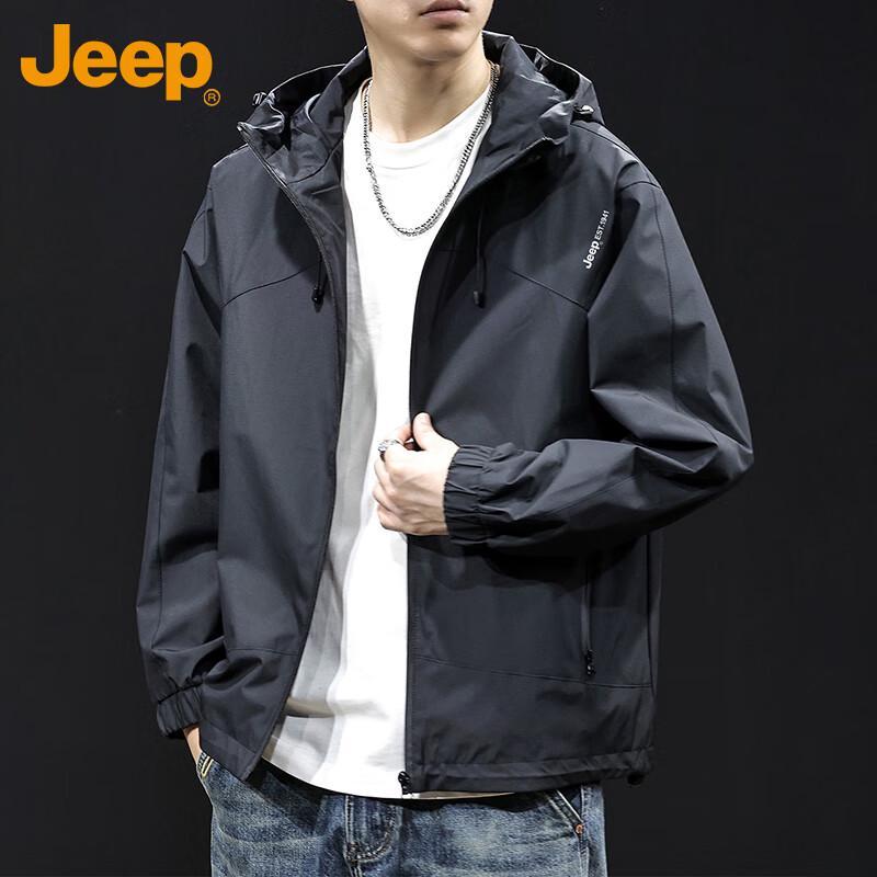 JEEP Men's Autumn/Winter Hooded Casual Jacket
