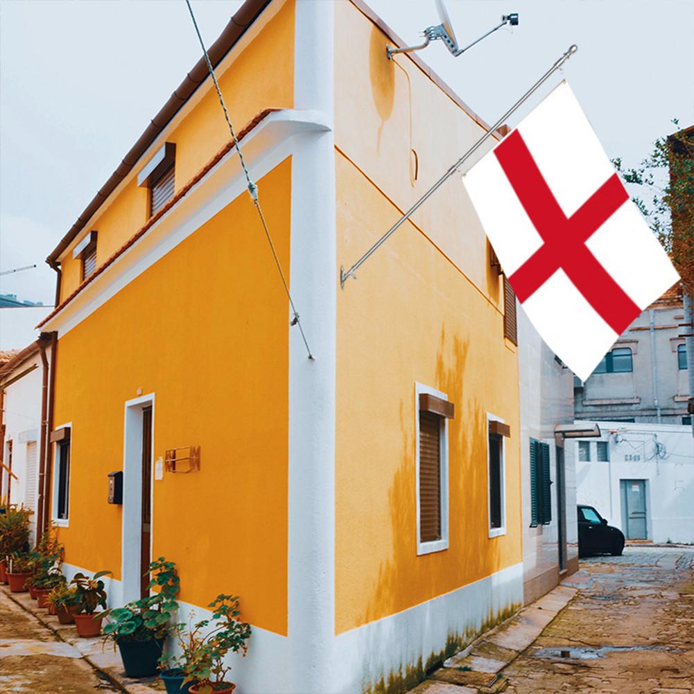 Englische Ösen Flagge 33ft Stoff St Georges England Wimpelkette 30 Flaggen England Flaggen auf Stöcken für Fußballveranstaltung Bar Party Dekoration