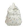 Schoolbag new small floral student backpack junior high school girls backpack star print floral backpack leisure bag