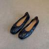Version peau de mouton~ chaussures pour femmes rétro à bouche légère à une pédale en cuir souple à semelle souple chaussures de grand-mère rétro à semelle plate en cuir petites chaussures simples