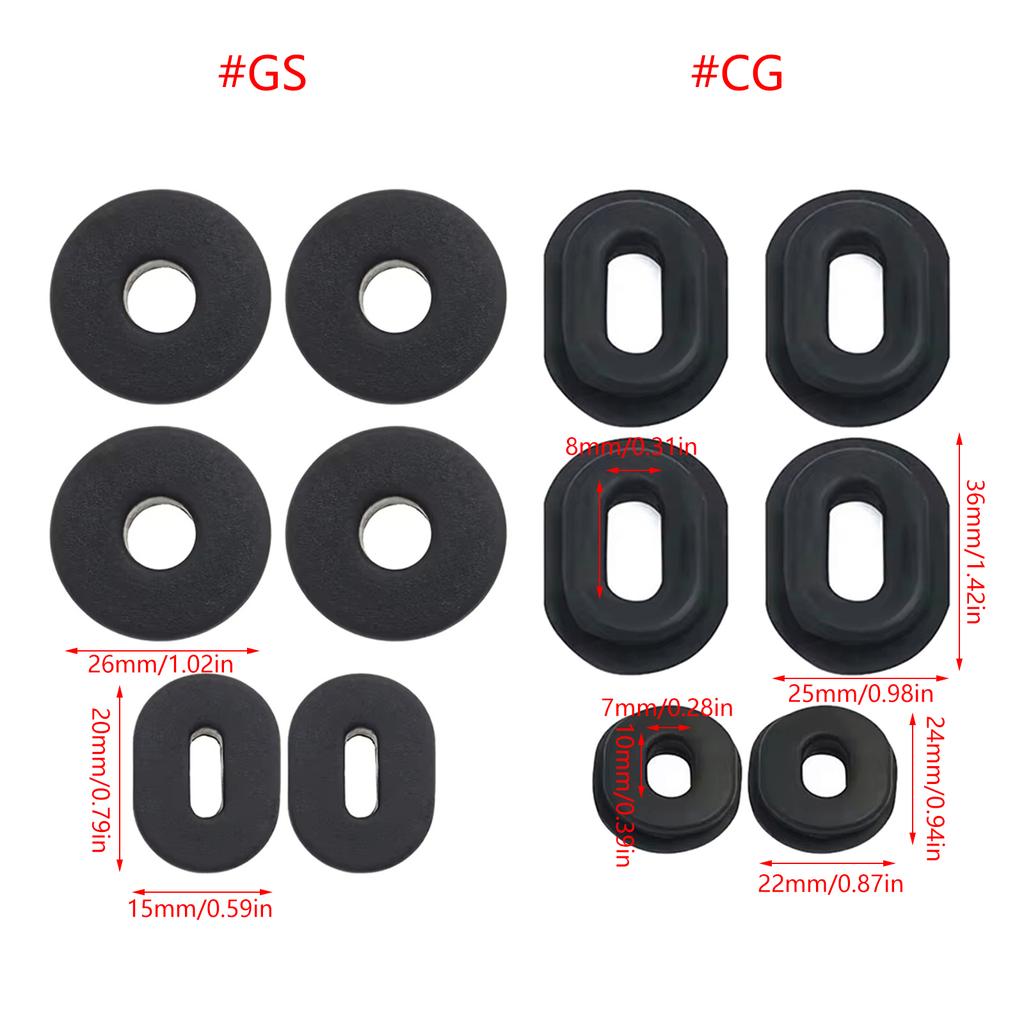Upgrades Motorcycle Rubber Edge Cover Pads Replacement Edge Gasket Motorcycle Enthusiast 18pcs for /ZJ125