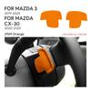 2PCS Top Suede Trim LHD RHD Sticker For Mazda 3 BP Axela CX30 CX-30      2024 2025 Car Steering Wheel Paddle