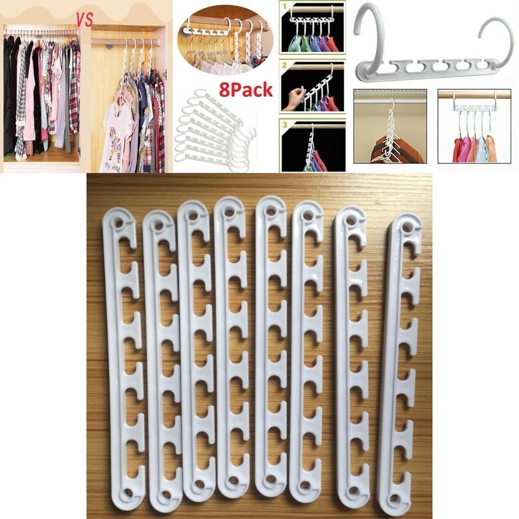 Multi-functional Foldable Plastic Clothes Hanger Modern Style Magic Hanger For Wardrobe And Closet