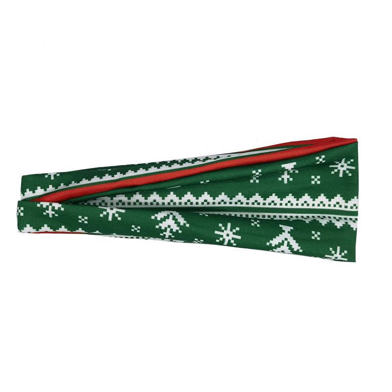 Europäisches & Amerikanisches Weihnachts-Schweißband: Schweißabsorbierendes Sport- & Yoga-Stirnband