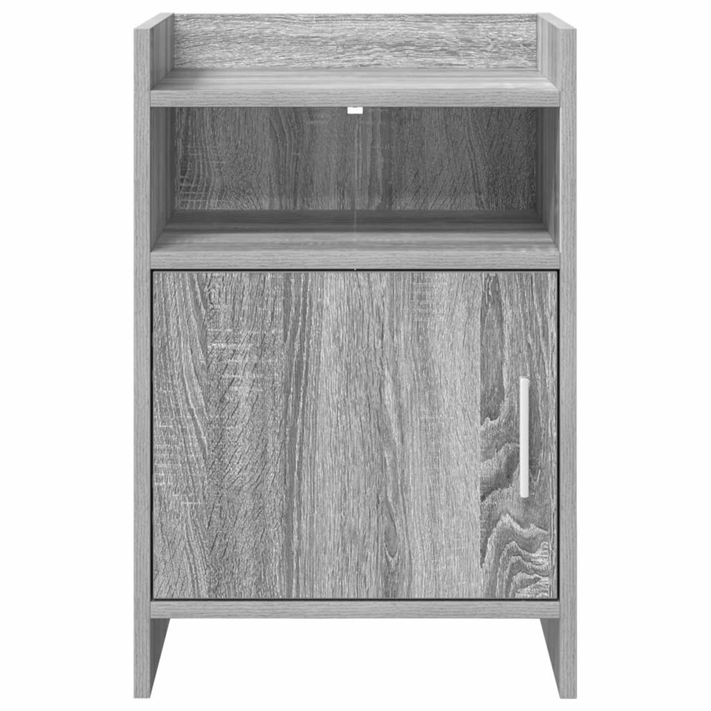 Nightstand Gray Sonoma 40 x 36 x 60 cm Engineered Wood