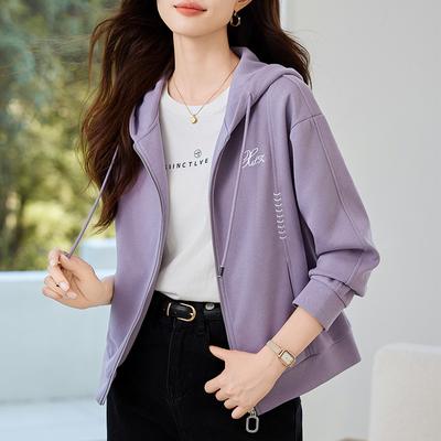 Women's Fall/winter Hooded Short Jacket Casual Top