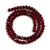 1 Strand Faceted Crystal Beads Deep Red Glass Loose Spacer Beads For Jewelry Making DIY Necklace Bracelets Accessories 3/4/6/8mm