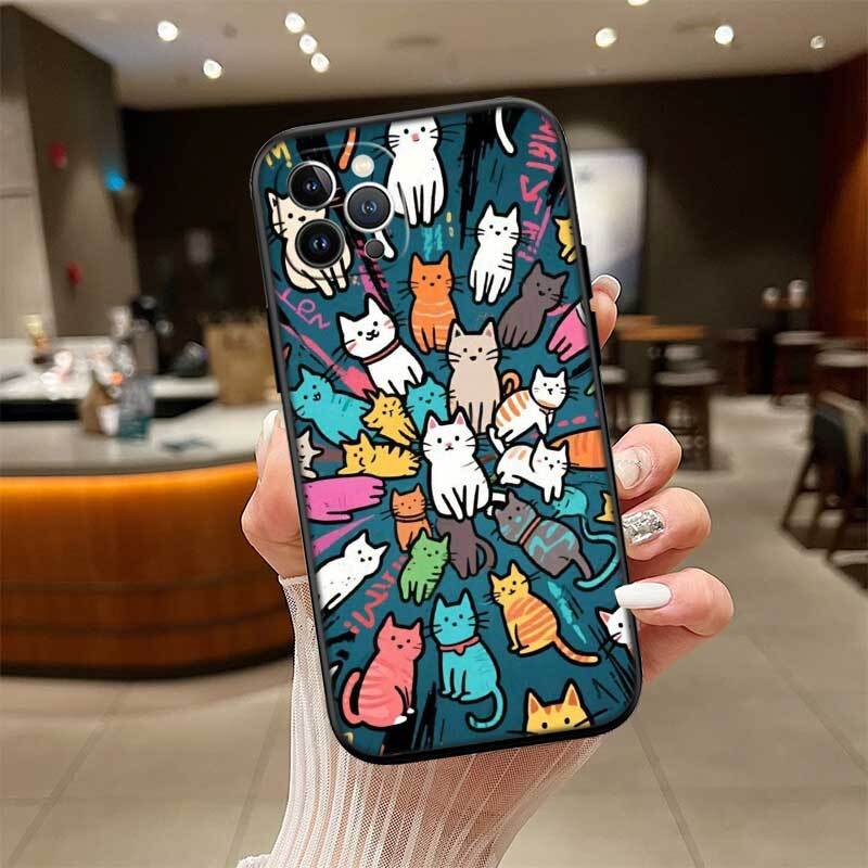 Cat Kitten Meow Shockproof Phone Case for Redmi Note 8 8T 9 9A 9C 9T 9S 10 11 11S 10C 10X 10A 10T Pro Max Plus Prime