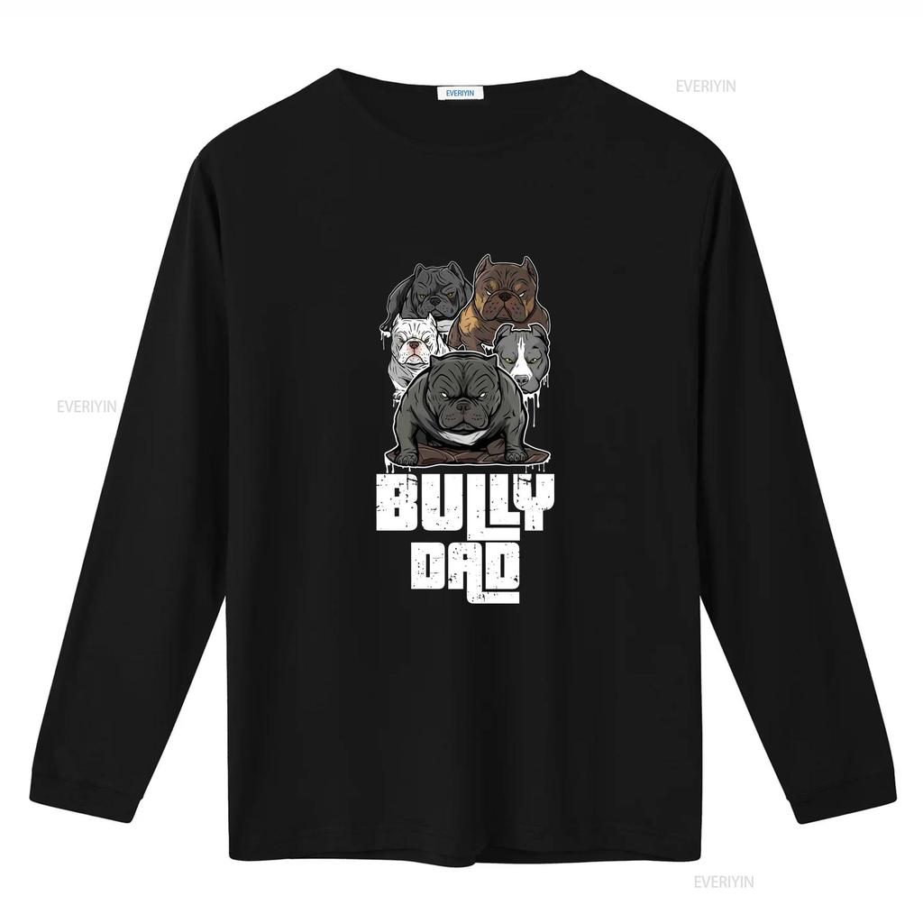American Bully Dad Dog T Shirt Pitbull Bullies Lover Pet vintage Washed Stylish Comfortable Top For Everyday Wear Soft