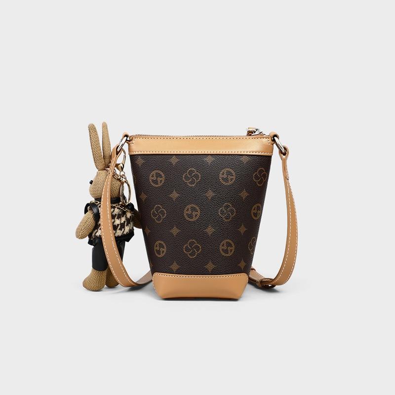 Mobile Phone Bag Autumn and Winter New Mobile Phone Bag Crossbody Bag Women's Bucket Bag Versatile and High-end Feeling Lightweight