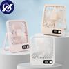 Q3 Desk Fan Portable Personal Fan Digital DIsplay 5 Wind Speeds Adjustable Electric Cooling Fan USB