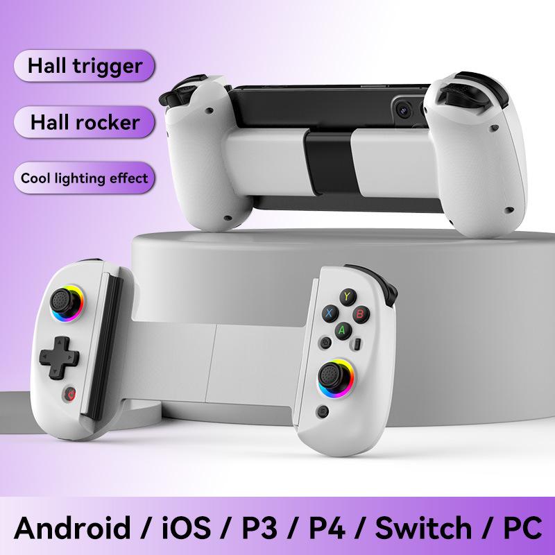 RGB LED voor D8 Stretch Controller voor Switch, Universele Comfortabele Grip, Uittrekbaar Ontwerp
