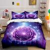 Ethereal Blossom of Galaxies Bedding Sets Duvet Covers Pillowcases(1* Duvet Cover 2* Pillowcases Without Duvet Insert)