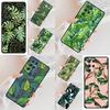 Tropical leaves Banana Leaf Cell Phone Case for Samsung Galaxy S26 Ultra S25 S24 S23 S22 S21 S20 Note10 Cover