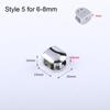 1Pc Zinc Alloy Nickel Finish For 6-12mm Shelves Clips Panel Bracket Shelf Holder Support Glass Clamp