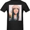 T-shirt Erykah Badu Homme Coton Respirant Motif Manches Courtes Mode Cool Hauts Décontractés T-shirts Noir Moyen