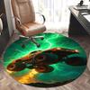 Monster Truck,Lightning Storm Chair Mat Round Rug Office Carpet, Non Slip, Suitable for Living Rooms, Bedrooms Decor.1205439a