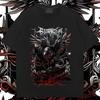 Black Wings Raven T Shirt Oversized Milk Fiber Tees Retro Men Tops High Quality Loose Tshirt Fashion Street Tops