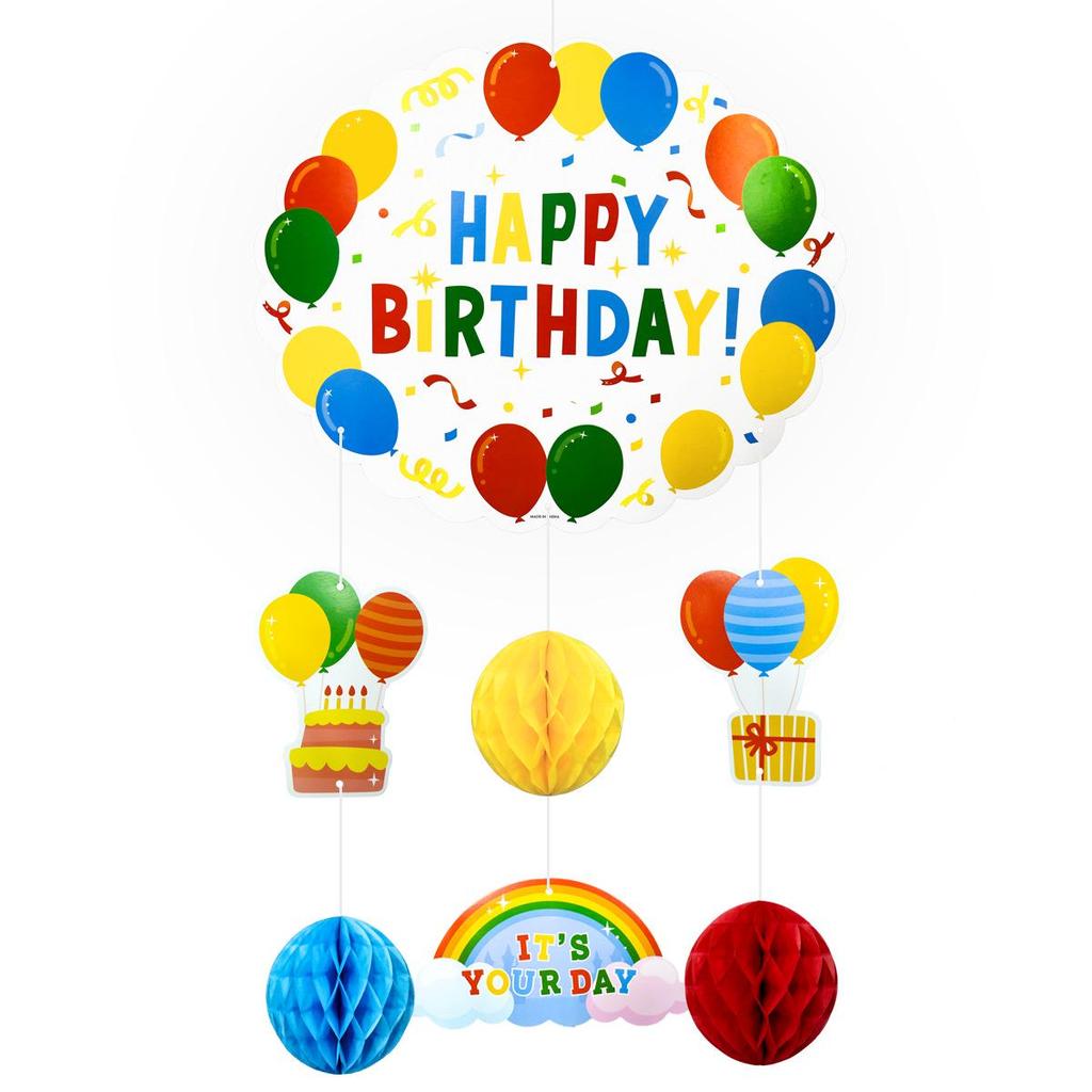 Birthday Hanging Charms for Boys & Girls - Balloon Decorations for Family Parties & Ceremonies