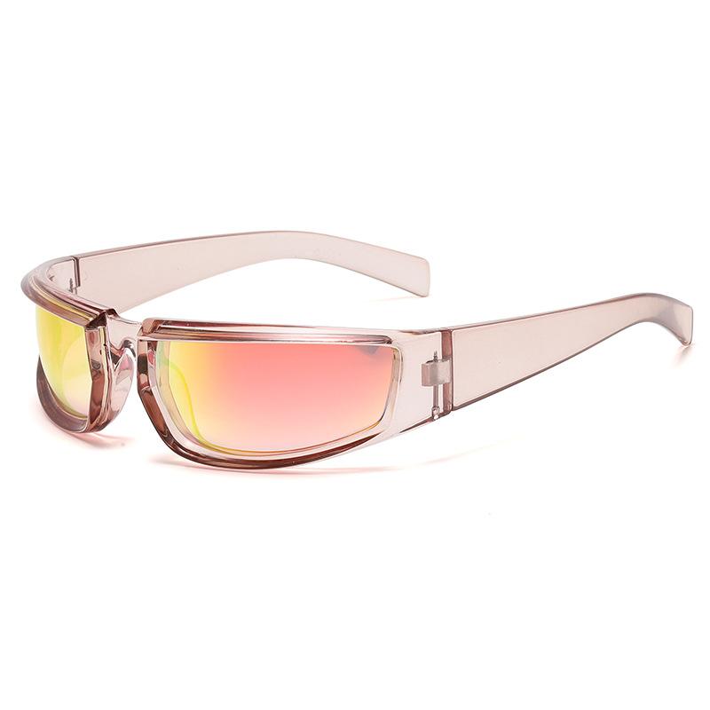 Lunettes de Sport Cyclisme Mode Ovale Monture Complète Lunettes de Soleil Y2k Lunettes d'Extérieur Résistantes aux Intempéries Pour Femmes Protection UV400