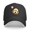 Cute Dog Pet Portrait Art Sandwich Baseball Cap
