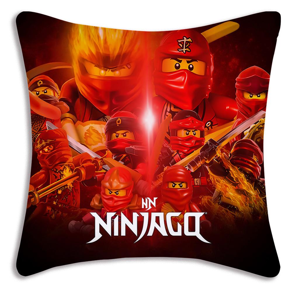 Cool Game For Ninjagos Pillow Covers Cartoon Sofa Decorative Home Double-sided Printing Short Plush Cute Cushion Cover