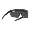 Prada Logo Mirrored Irregular Sunglasses Men Sunglasses Black 0PS01YS1BO06F