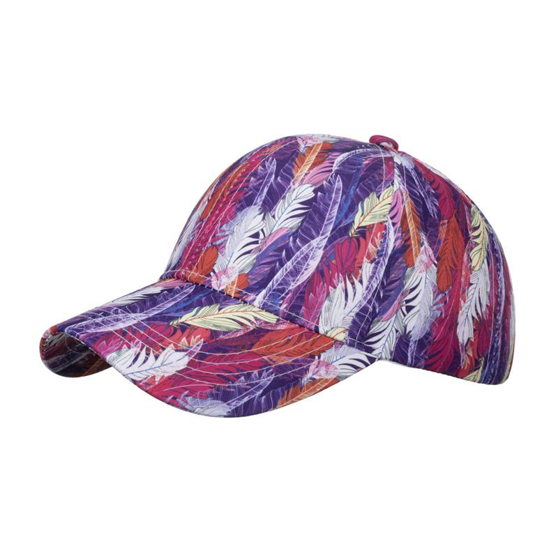 Men Printed Tie-Dye Baseball Cap Women Gradient Graffiti Sunscreen Hat Ponytail Panama Cap Visor Hats Snapback Hat