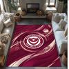 Portsmouth FC Soccer Football Pattern Soft Area Rug Non Slip Indoor Floor Carpet Sports Decor Mat for Bedroom