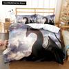 Fly Dragon King Queen Duvet Cover Western Sci-fi Dragon Bedding Set Polyester Comforter Cover for Men Boys