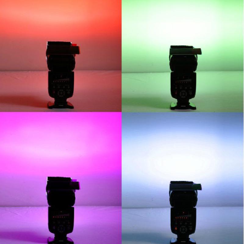 12 szt. Uniwersalna karta kolorów lampy błyskowej Dyfuzor oświetleniowy Gel Up Filtr do aparatu Speedlite