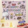 Cute Tapestry Baby Shower Birthday Party Tapestry Decorative Hanging Cloth Accessorie Home Decor Room Decor