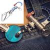 Premium Steel Keychain With Futuristic Cyberpunk Design Steel Key Ring For Everyday Carry And Gift Giving