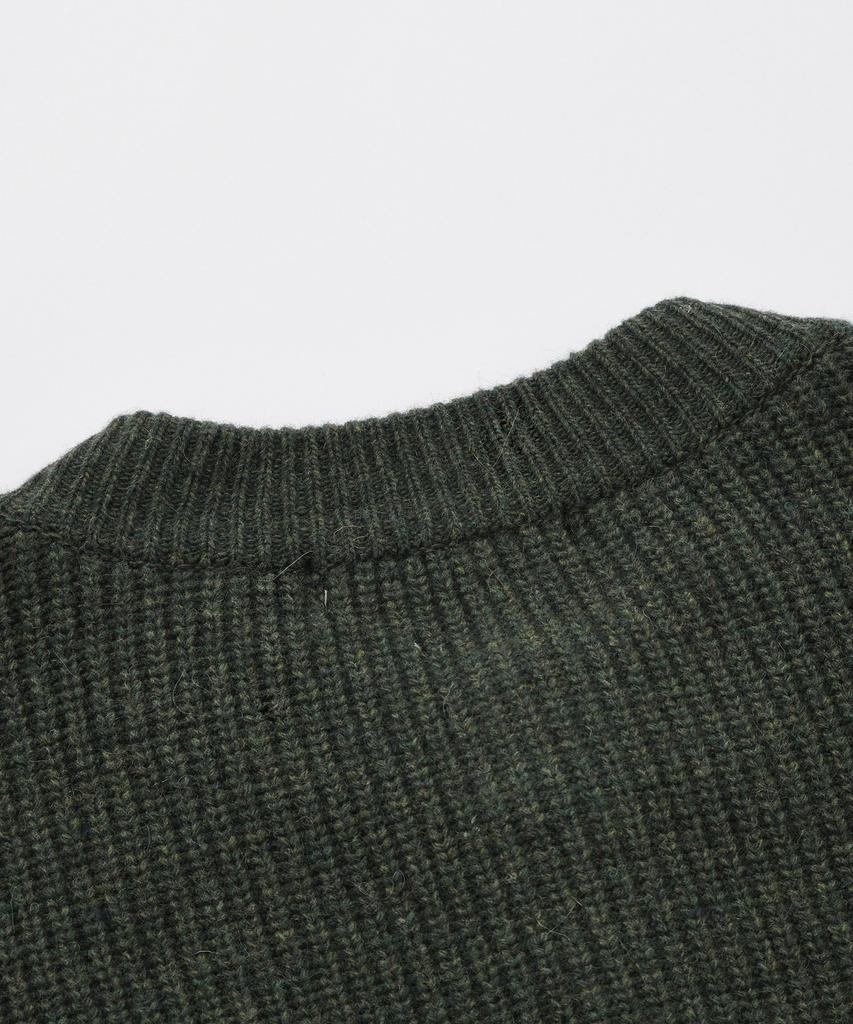 Frizmworks Heavy Wool Round Cardigan _ Forest Green
