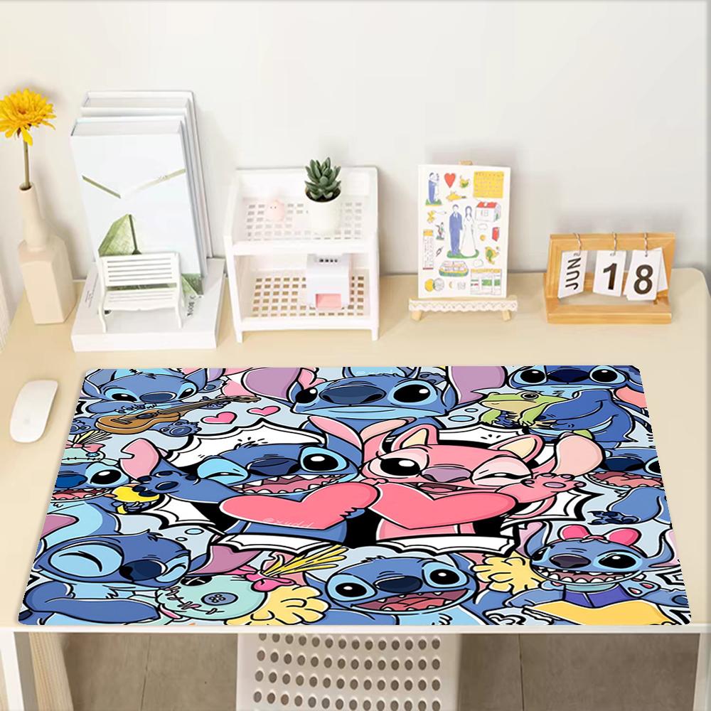 Stitch Theme Mouse Pad, Non Slip Rubber Base, Multifunctional Office & Home Decor, Perfect for Workspace Personalization.