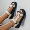 Fashion Sandals Women Women Summer Soft Slip Buckle Leisure Durable Sandals Ladies Outdoor Casual Beach Shoes Plus Size 43