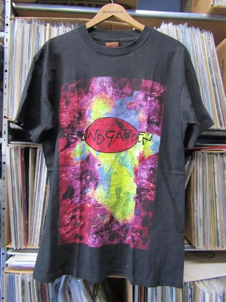 T-shirt Unisex Reprint Soundgarden Band Tour Americano 1994 S-5XL T-Shirt Unisex
