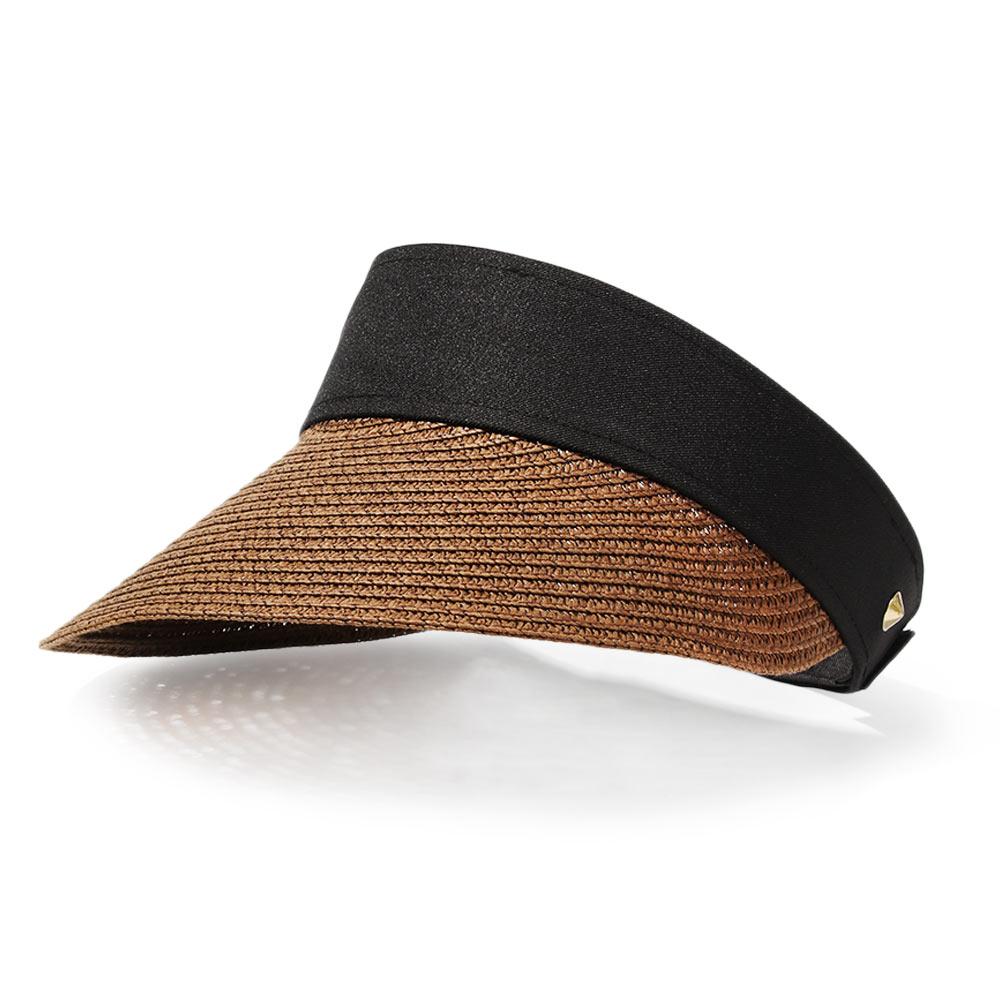 Women Wide Brim Portable Straw Cap Visors Beach Hat Sun Hat