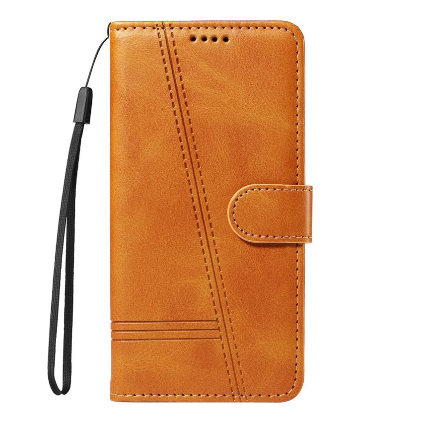 Präglad Linje Läderfodral för Xiaomi Mi 14 Ultra 14Pro 13T 12T 11T Pro 13lite 11i 10T Lite Flip Plånbok Kortfack Bok Ställ Telefon Hölster Skydd