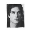 The Vampire Diaries Damon Salvatore Blanket Fleece  Winter  Breathable Lightweight Thin Throw Blankets for Home Bedding Throws