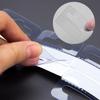 100 Pcs Clear Adhesive Hanging Tabs Hook for Retail Display and Home Use