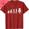 Funny Robotic Machine Learning AI Evolution Robot TShirt Cotton Print Original Design Gifts Unisex Summer Streetwear Tops