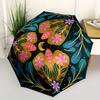 1 Stück Floral Mandala Print Automatisches Öffnen/Schließen Faltbarer Regenschirm, Kompakter Tragbarer Reise-Regenschirm, Langlebige Konstruktion yy250809060