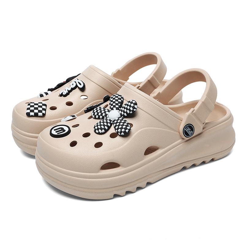 Dames Instappers Tuinschoenen Stijlvolle Sandalen Schoenen Strand Origineel Hoge Kwaliteit Zacht Slaapkamer Buiten Lichtgewicht Slides Zomer Antislip